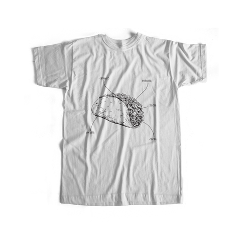 Anatomía de Un Taco - USUAL.ink! - playera personalizada