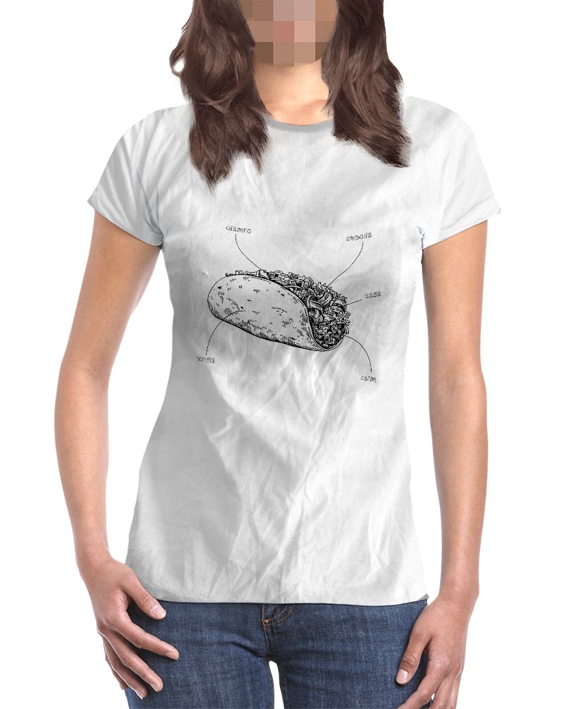 Anatomía De Un Taco - USUAL.ink! - playera personalizada