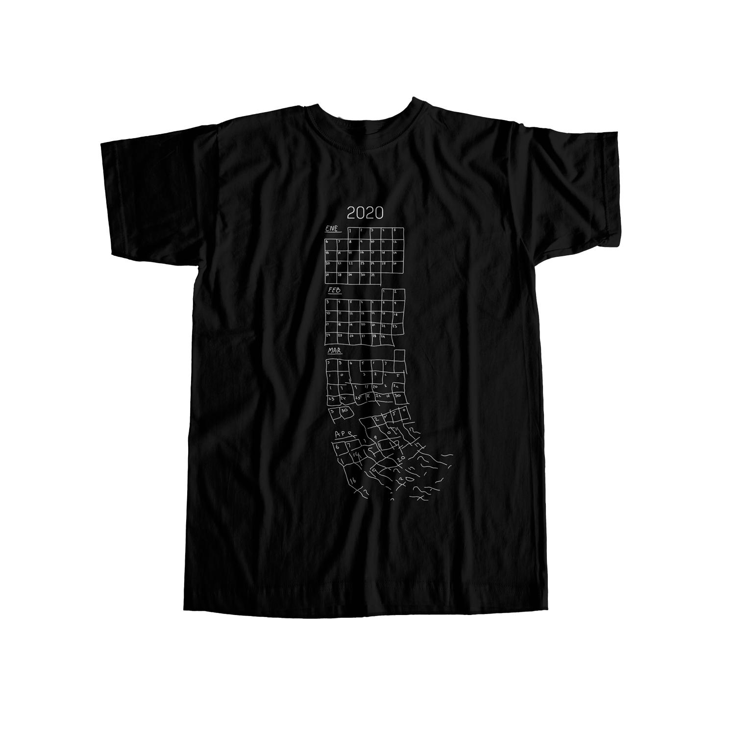 Calendario 2020 - USUAL.ink! - playera personalizada