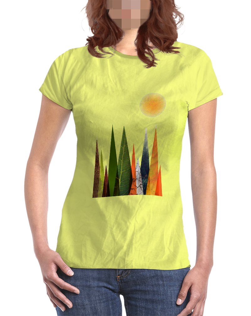 Colorful pines - USUAL.ink! - playera personalizada