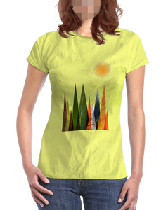 Colorful pines - USUAL.ink! - playera personalizada