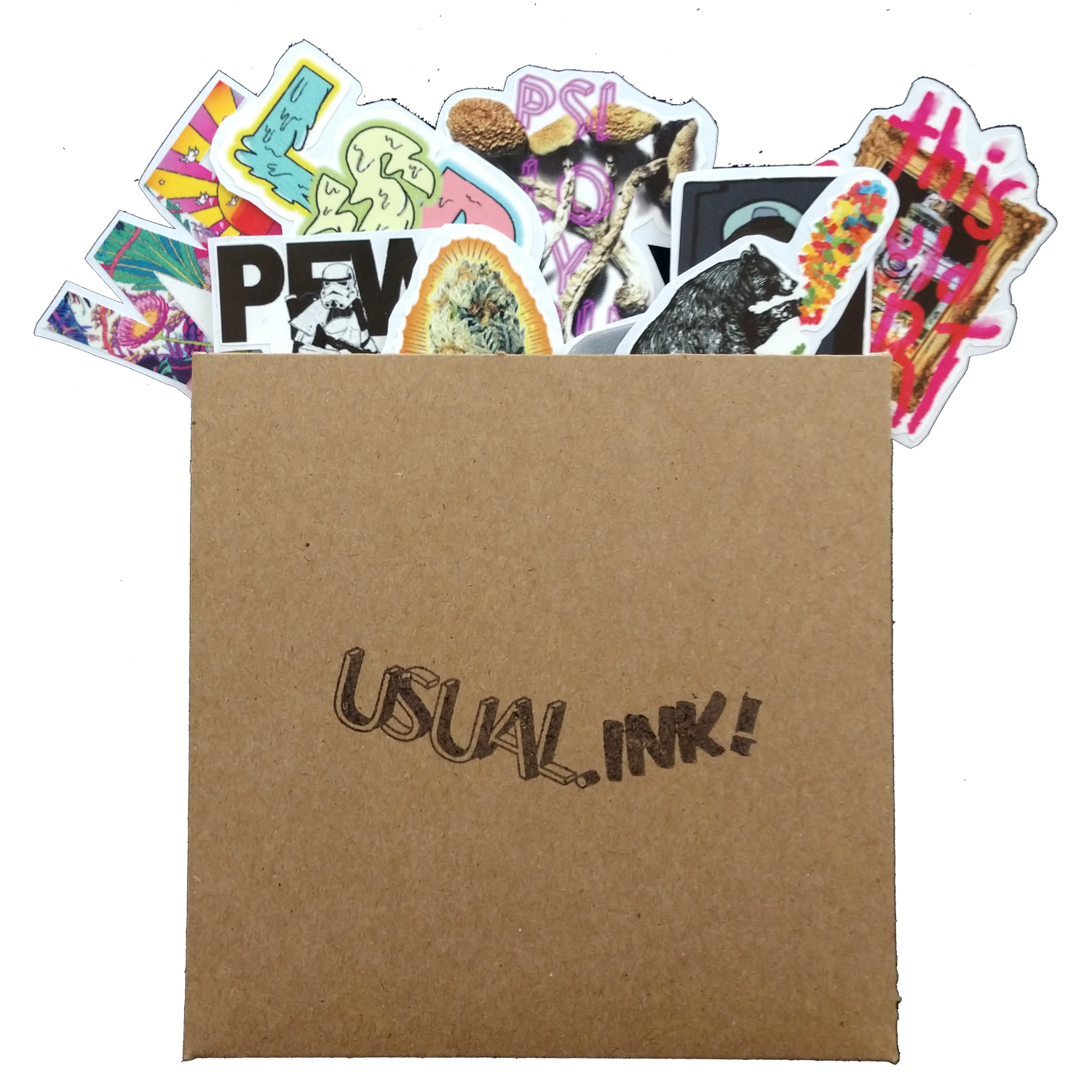 Set de stickers - USUAL.ink! - playera personalizada