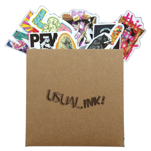 Set de stickers - USUAL.ink! - playera personalizada