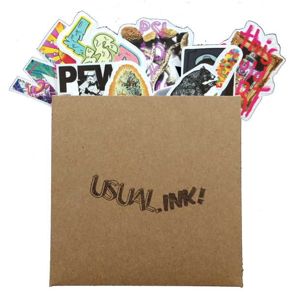 Set de stickers - USUAL.ink! - playera personalizada