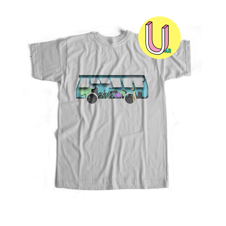 The city and the bus - USUAL.ink! - playera personalizada