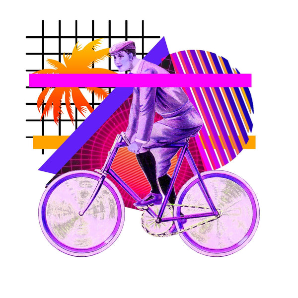 Vaporwave Bike - USUAL.ink! - playera personalizada