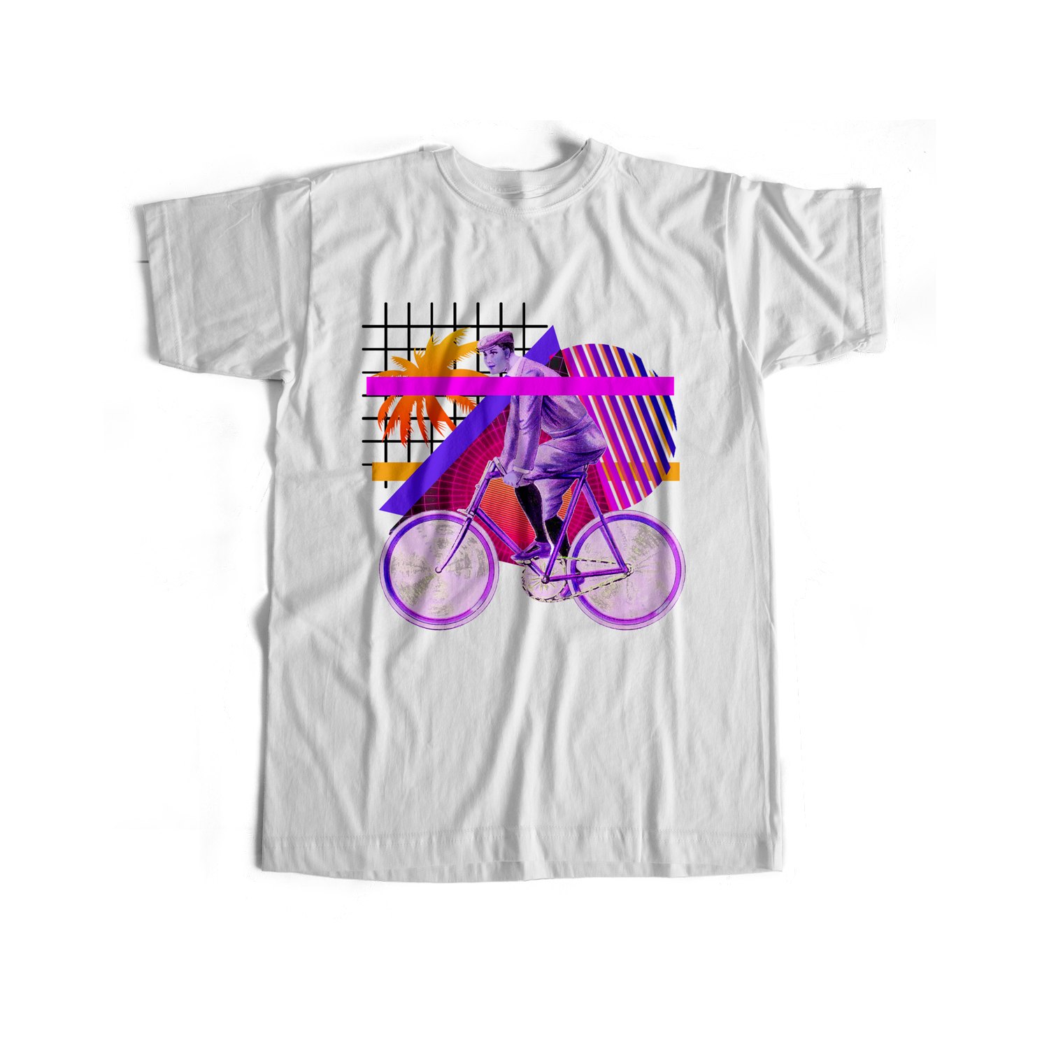 Vaporwave Bike - USUAL.ink! - playera personalizada