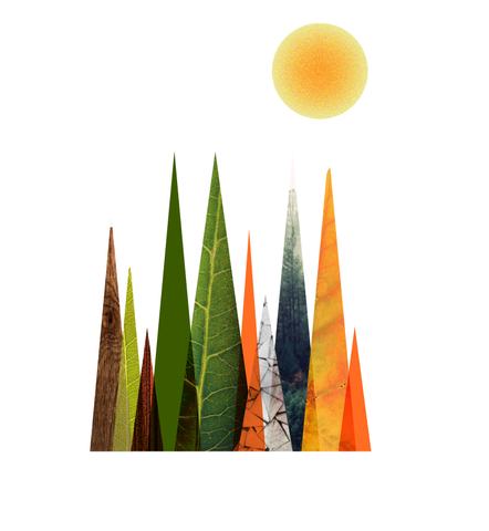 Colorful pines - USUAL.ink! - playera personalizada