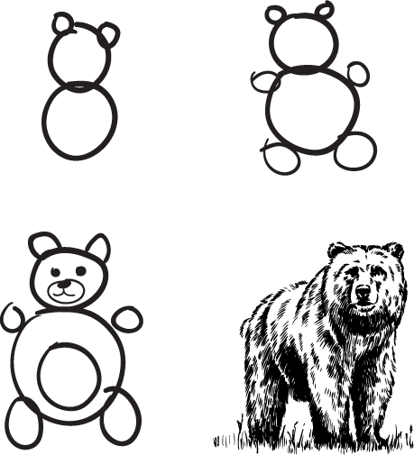How to draw a bear - USUAL.ink! - playera personalizada