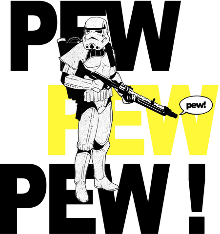 Pew pew pew! - USUAL.ink! - playera personalizada