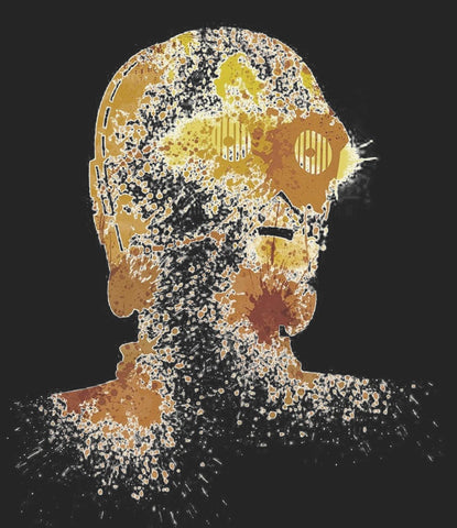 Splashed C3pO - USUAL.ink! - playera personalizada